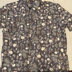 Patagonia Men's hemp and organic cotton shirt - Gray and Brown